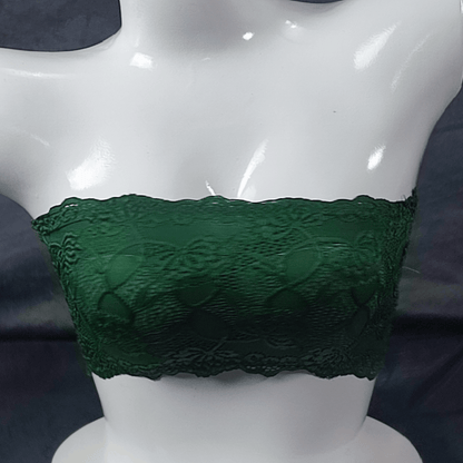 Ethereal Bloom Strapless Bra | Color: Emerald Green | Size: S/M | Bra style: Strapless