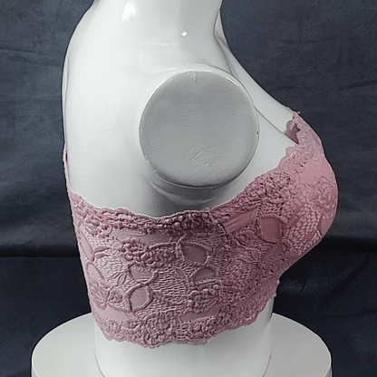 Ethereal Bloom Strapless Bra | Color: Black | Size: S/M | Bra style: Strapless