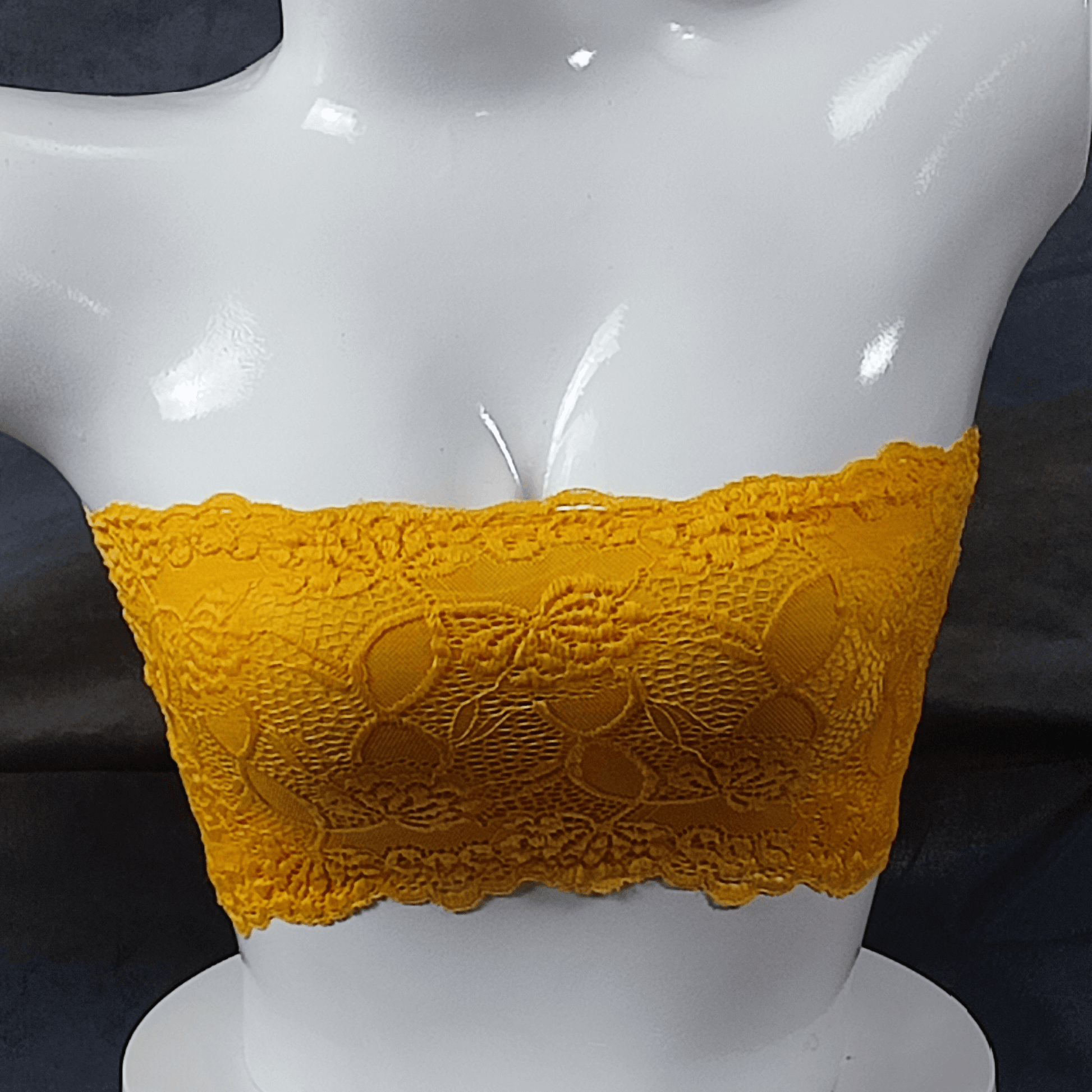 Ethereal Bloom Strapless Bra | Color: Yellow | Size: S/M | Bra style: Strapless