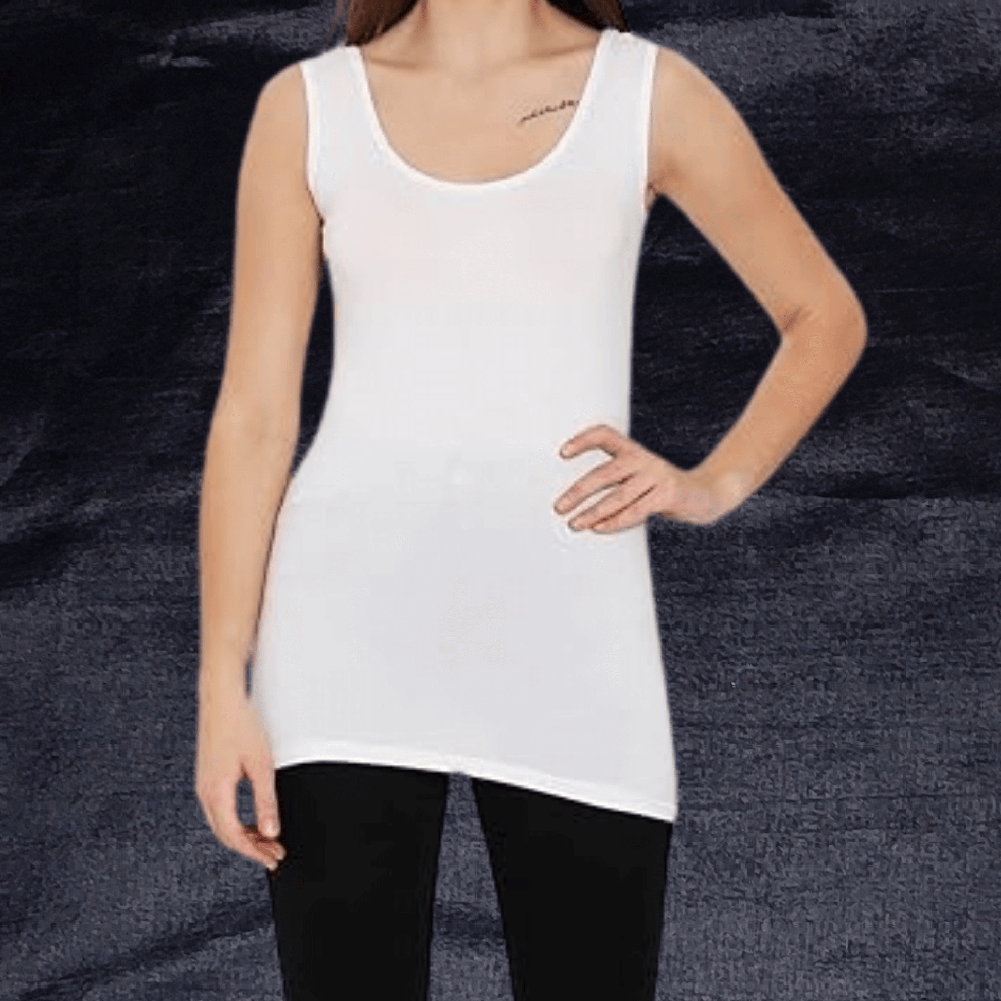 FlexFit Camisole - Non Padded | Color: White | Size: Free | Fabric: Lycra