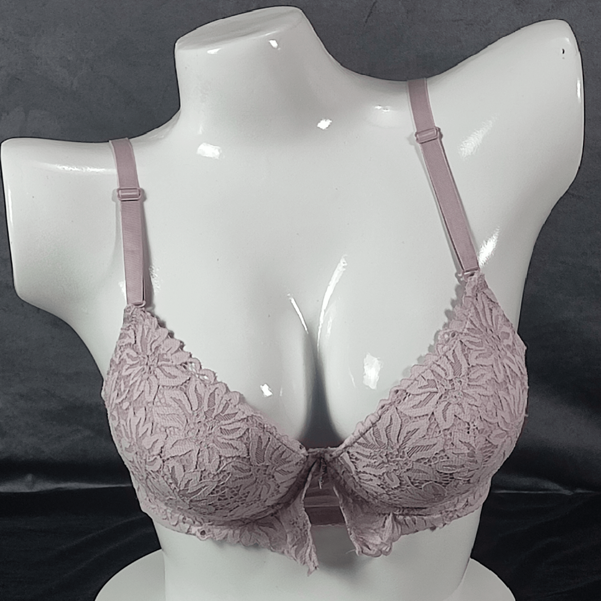 Floral Elegance Padded Bra | Color: Pink | Size: 36 | Bra style: Push-up