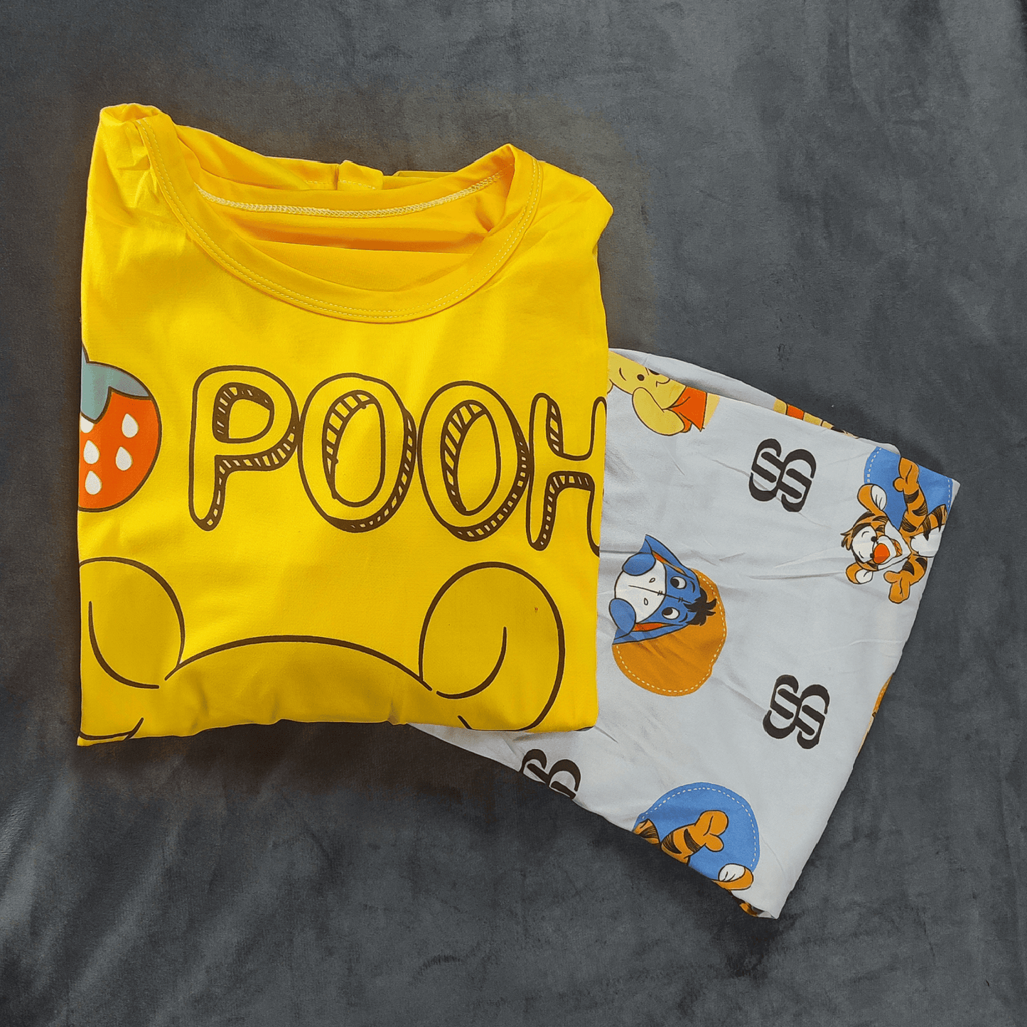 Honey Hug Pajama Set | Color: Yellow | Size: Free |