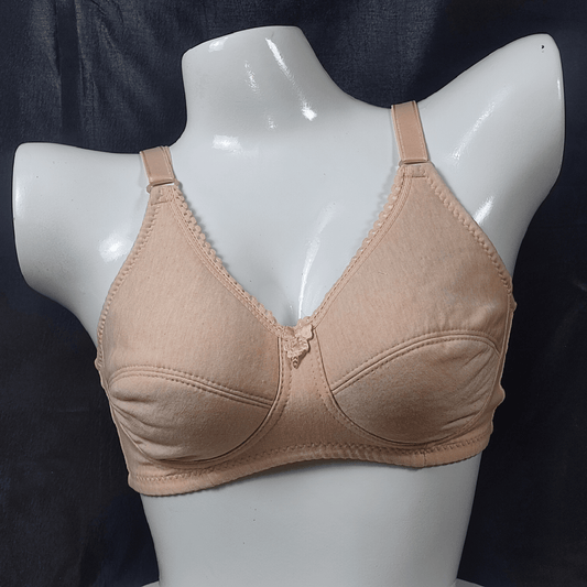 Hosiery Light Padded Bra | Color: Ivory | Size: 36 |