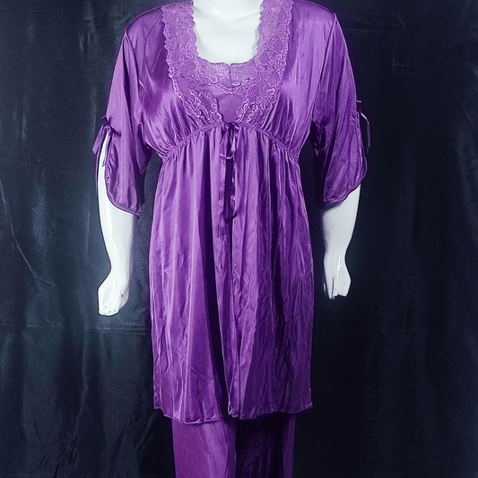 Lavender Lace Pajama Set | Color: Lavender | Size: Free |