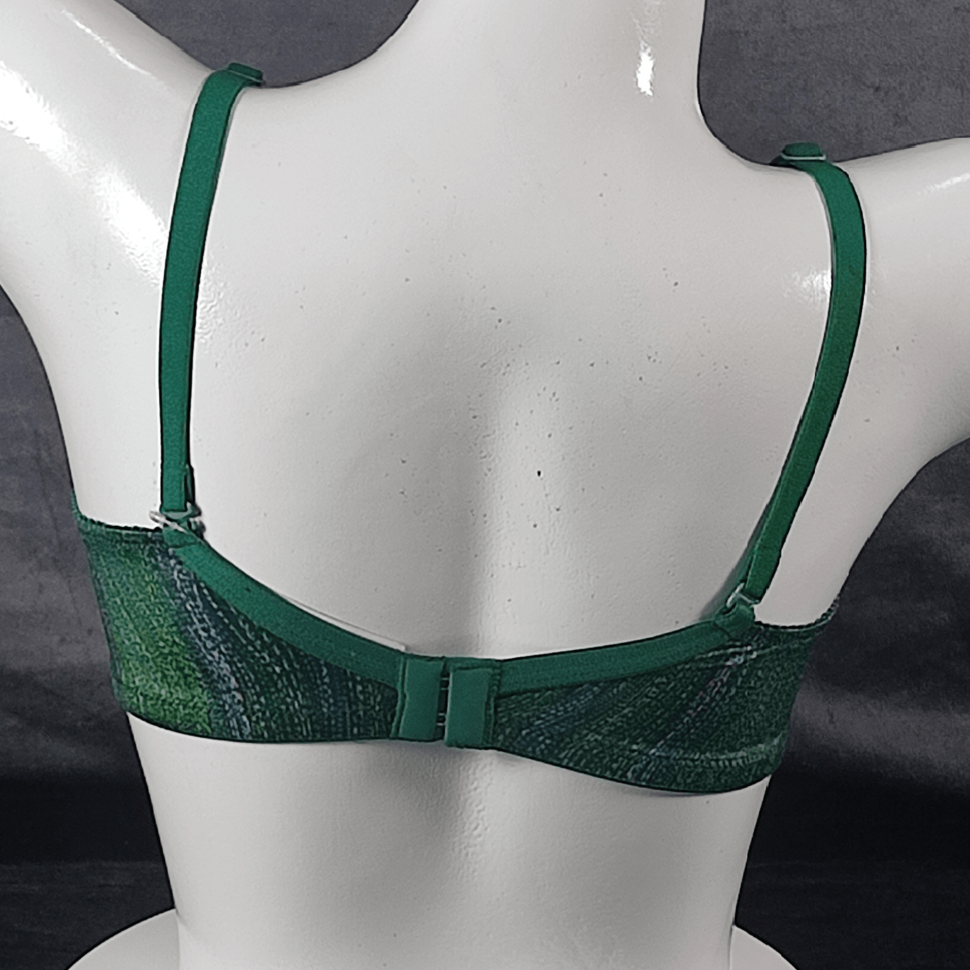 Forest Glow Padded Bra | Color: Green | Size: 32 | Cup size: B