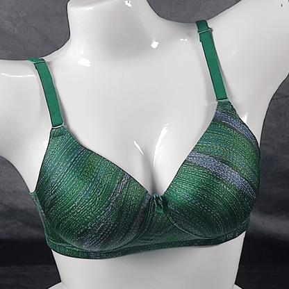 Forest Glow Padded Bra | Color: Green | Size: 32 | Cup size: B