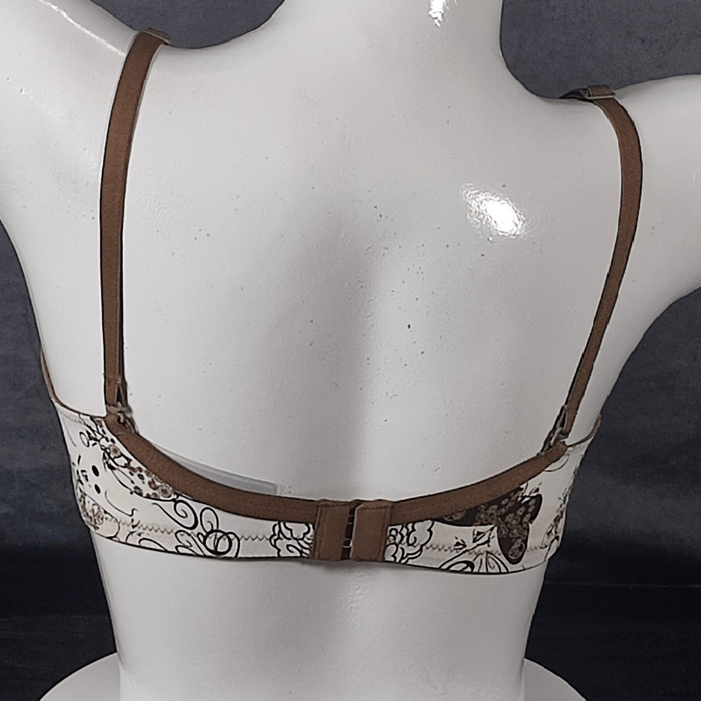 Mystic Butterflies Padded Bra | Color: Ivory | Size: 32 |