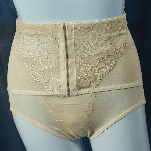 LuxeCurve Lace Shaping Panty | Color: Beige | Size: Free |