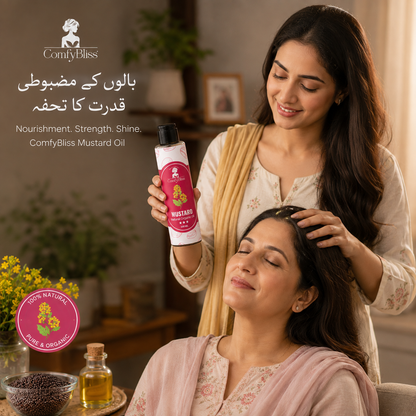 Mustard Natural Organic Oil – Traditional Care for Stronger, Healthier Hair
