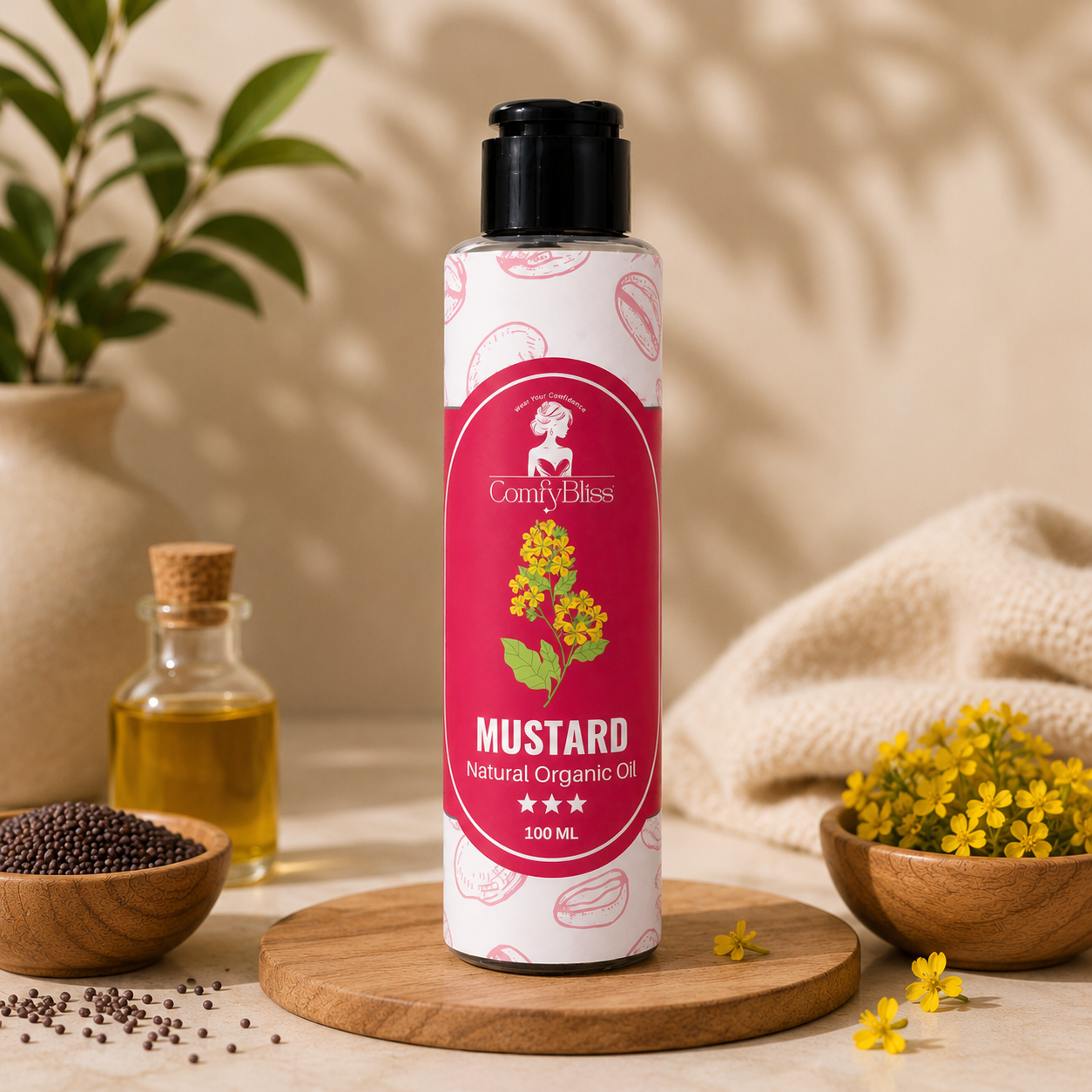 Mustard Natural Organic Oil – Traditional Care for Stronger, Healthier Hair