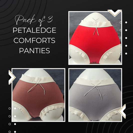 Pack of 3 - PetalEdge Comforts Panties (random Colors)