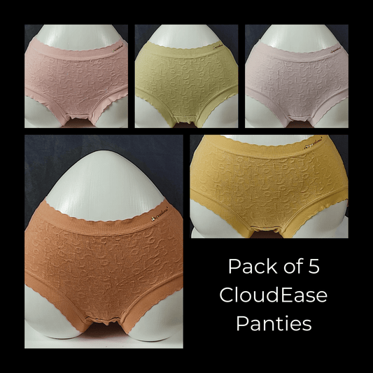 Pack of 5 - CloudEase Panties (Random Colors)