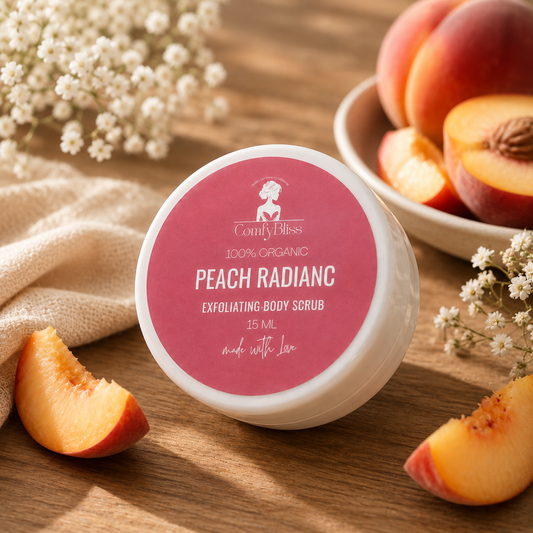 Peach Radiance Exfoliating Body Scrub – Polish Away Dullness, Reveal a Natural Glow