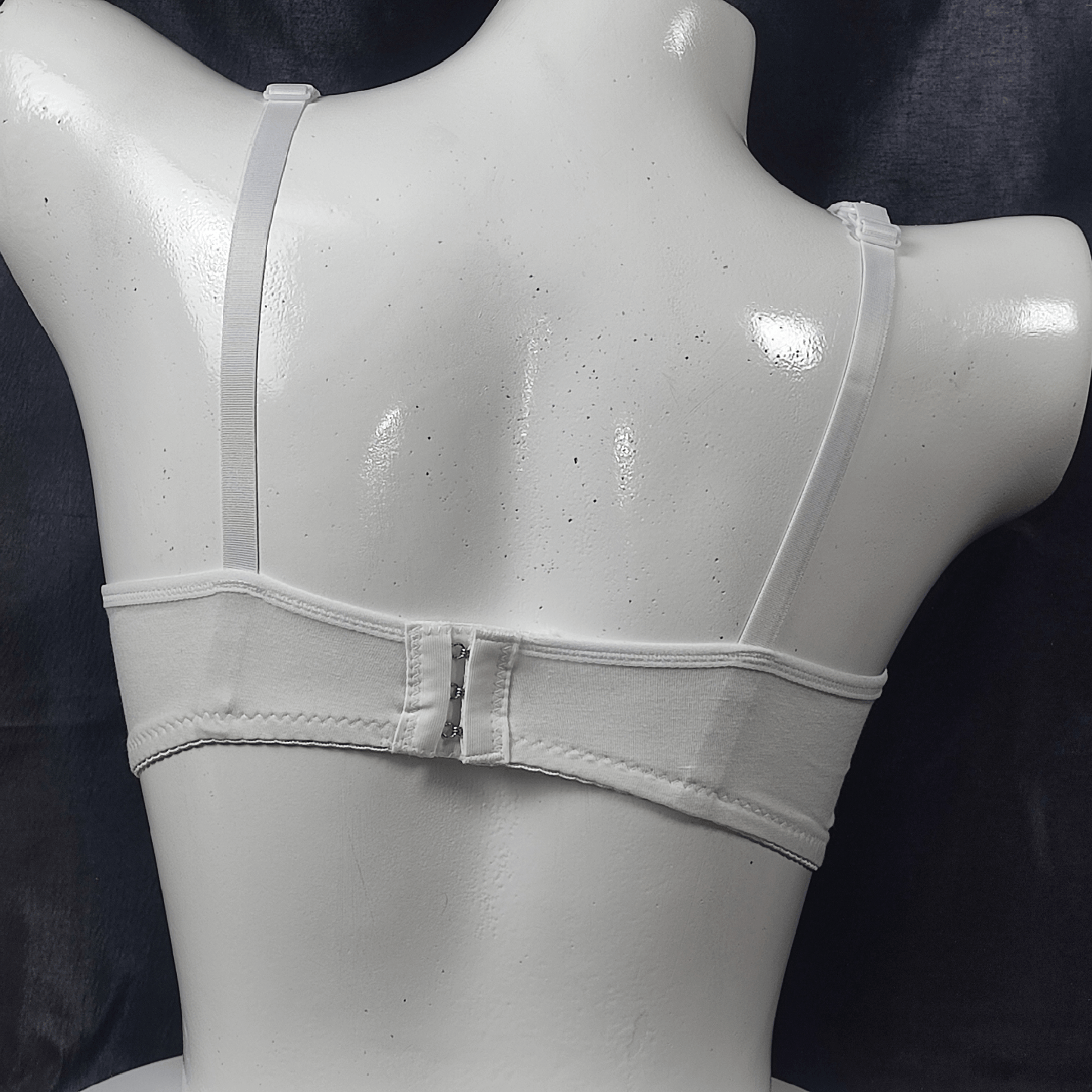 Soft Cotton Comfort Bra | Color: White | Size: S |