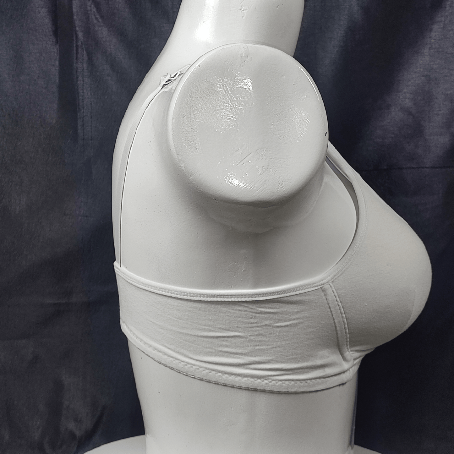 Soft Cotton Comfort Bra | Color: White | Size: S |