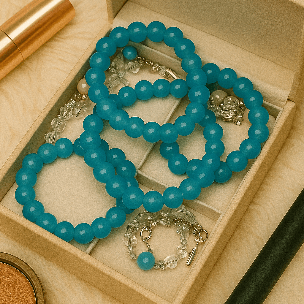 AzureGlow™ Premium Beaded Bracelet - ComfyBliss