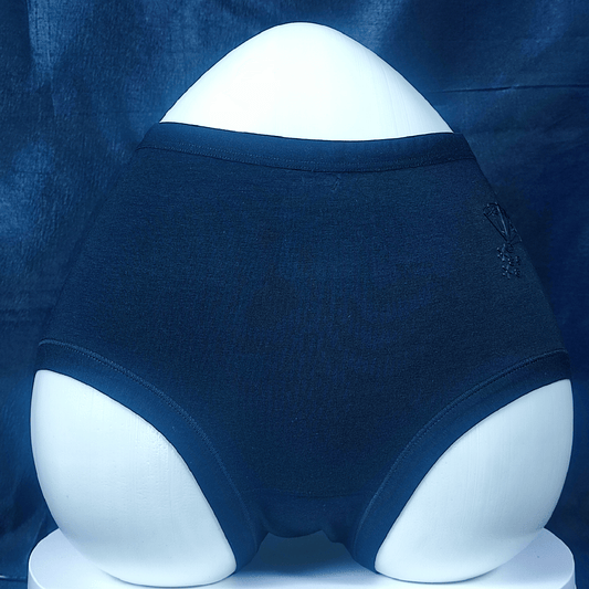 Blush Cotton Panty (Black) - Hipster Panties - ComfyBliss