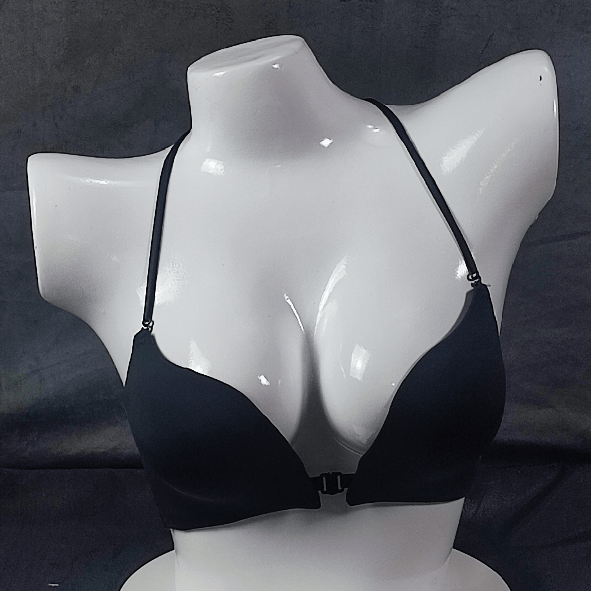Bold Breeze Front - Open Bra (Black) - Bra - ComfyBliss