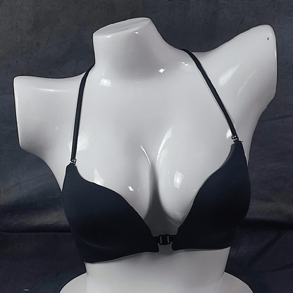 Bold Breeze Front - Open Bra (Black) - Bra - ComfyBliss
