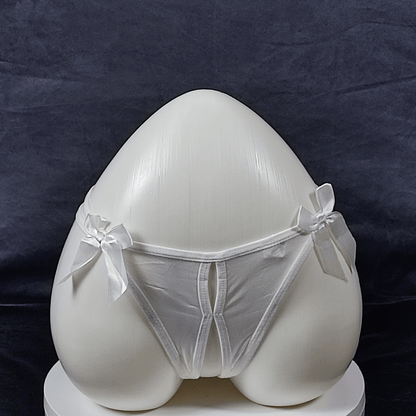 Bow Strappy Thong (White) - G - Strings - ComfyBliss