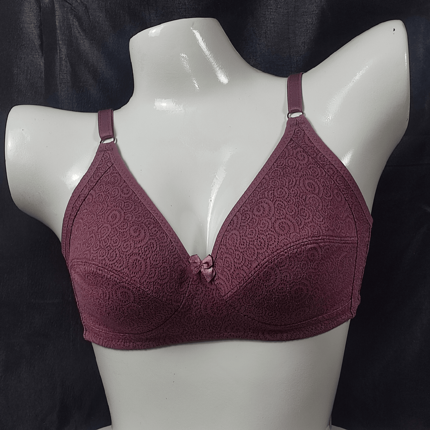 Breathable Lace Fit Bra (Purple Seduction) - Bra - ComfyBliss
