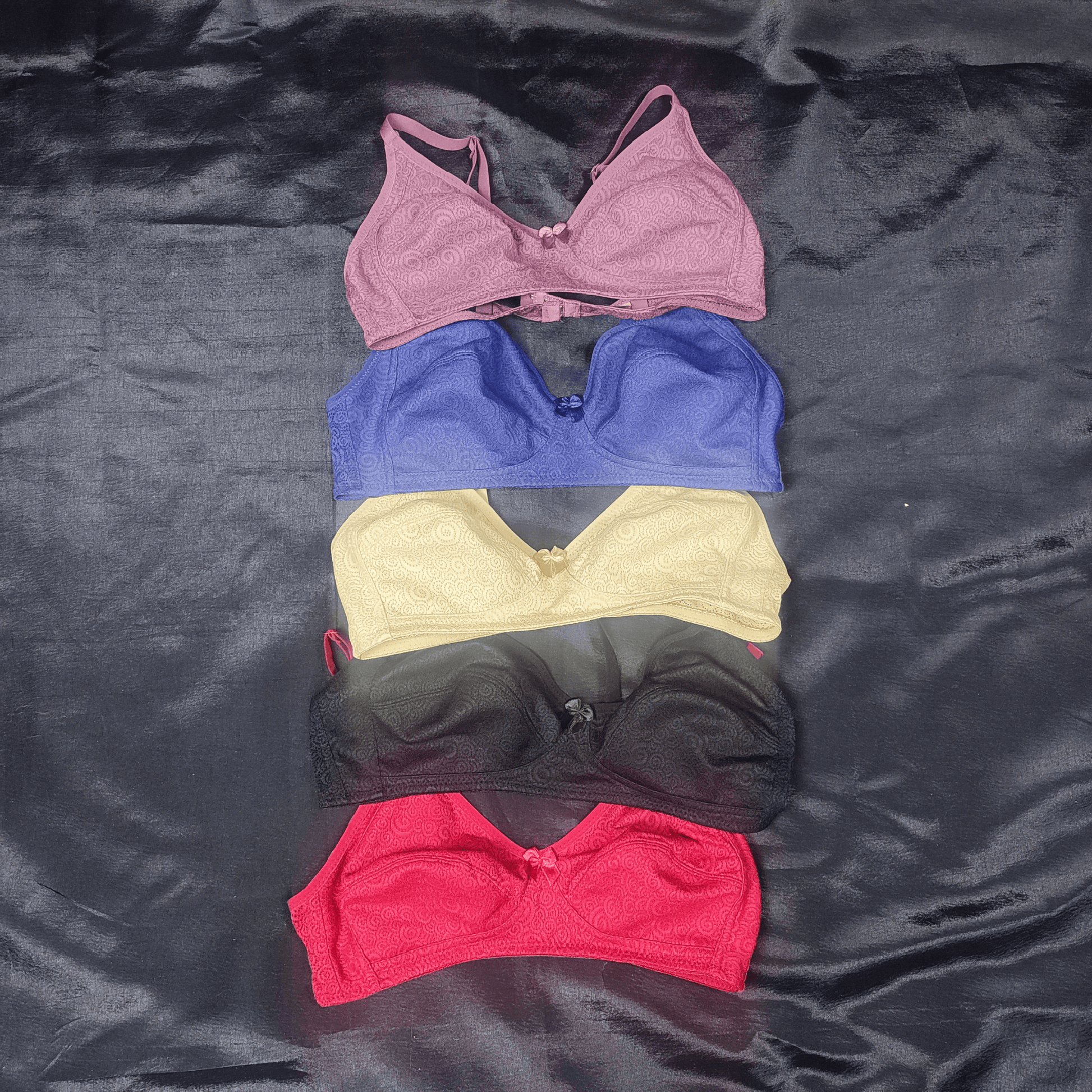 Breathable Lace Fit Bra (Red Velvet) - Bra - ComfyBliss