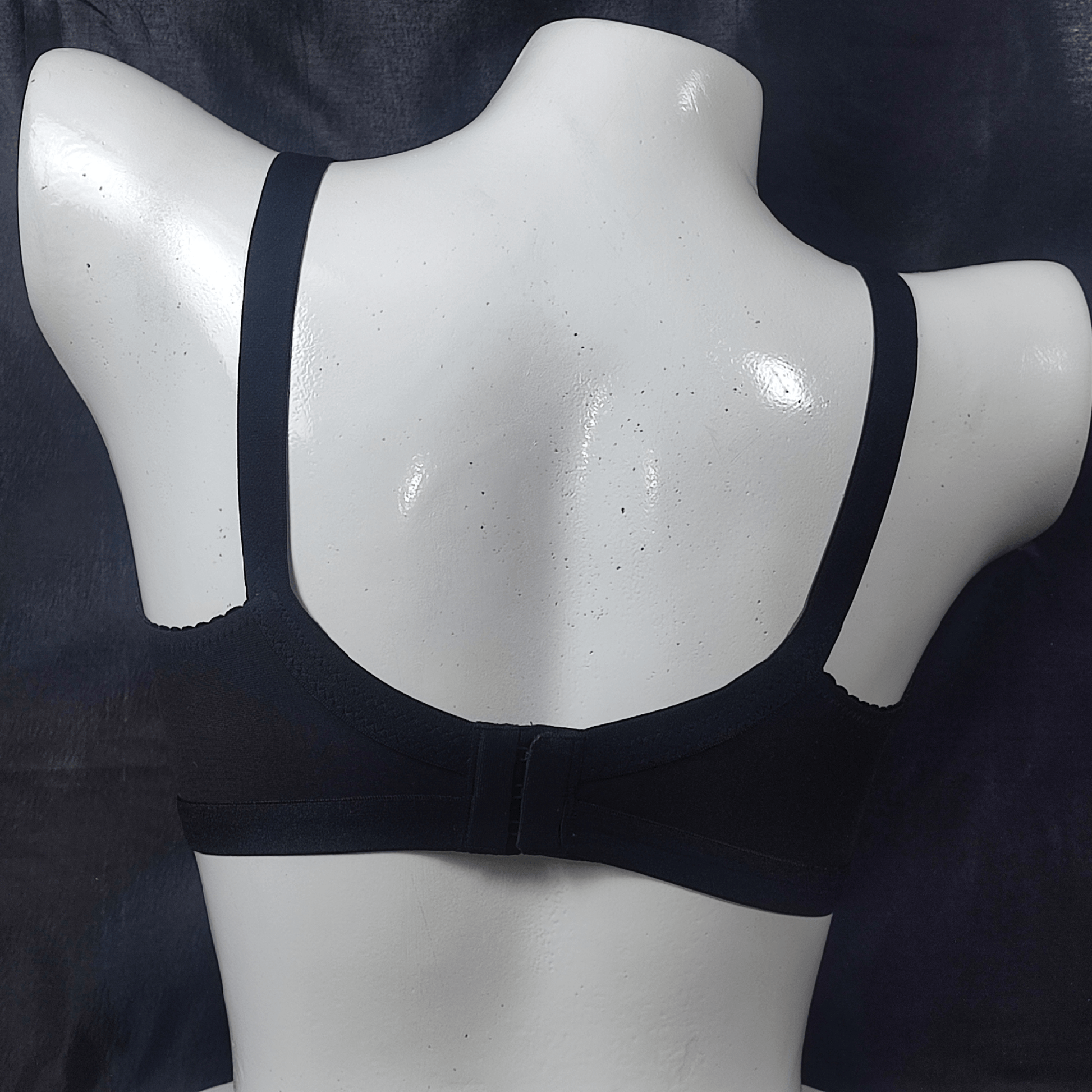 Cotton Bliss Embroidered Bra (Dark Night) - Bra - ComfyBliss