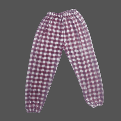 Cozy Check Pajama Set (Delicate Pink) - Pajama Sets - ComfyBliss