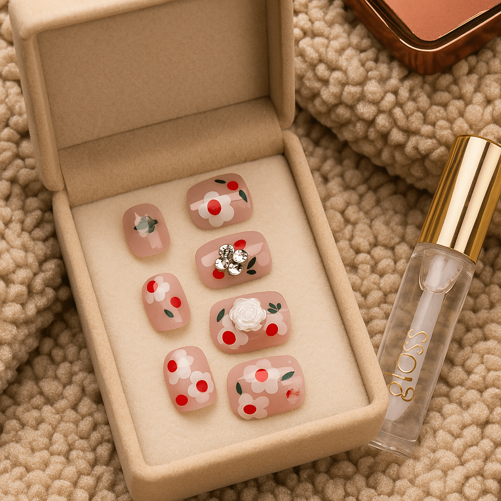 Doodle Dots – Press - On Nail Set - Accessories - ComfyBliss