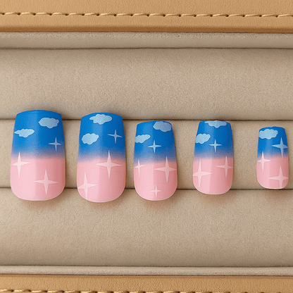 Dreamy Skies – Press - On Nail Set - Accessories - ComfyBliss