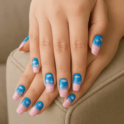 Dreamy Skies – Press - On Nail Set - Accessories - ComfyBliss