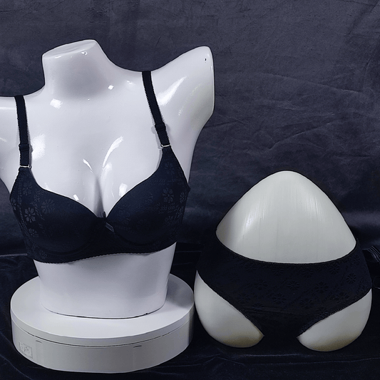 Elegance Essential Bra & Panty (Black Horse) - Bra - ComfyBliss