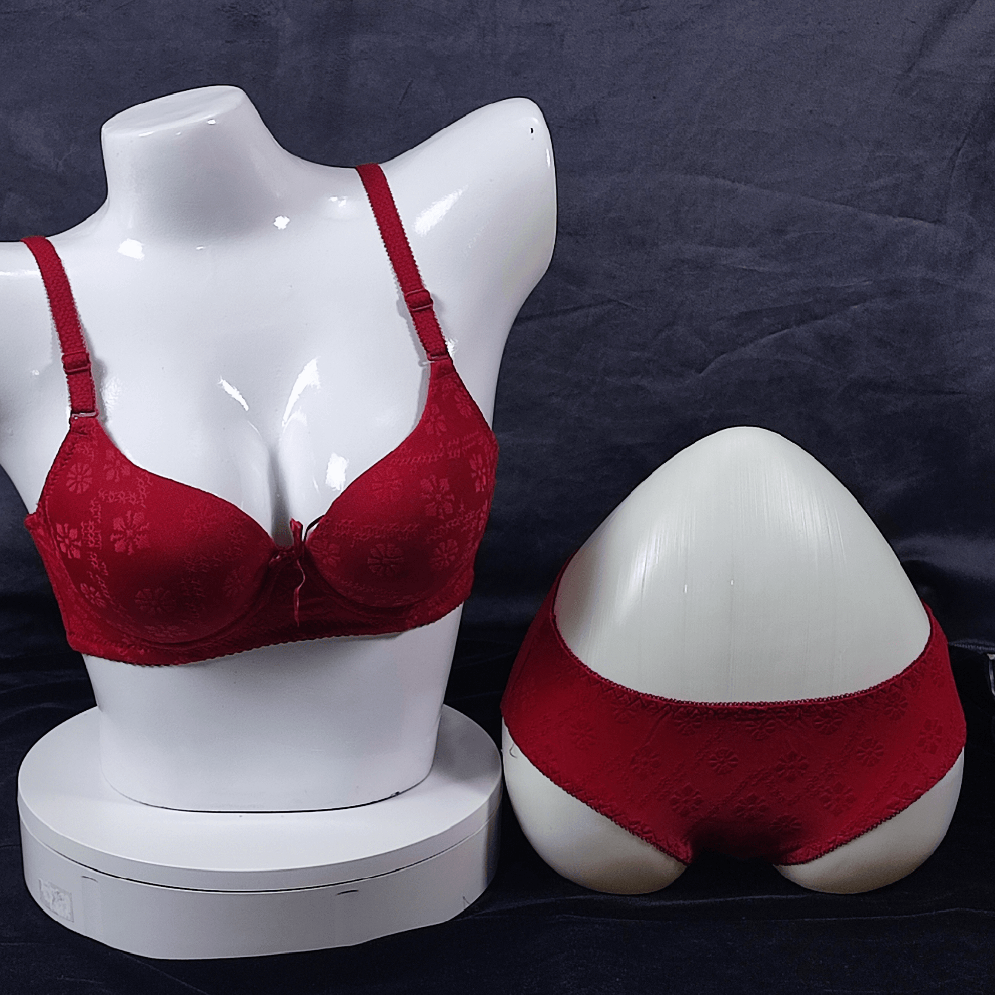 Elegance Essential Bra & Panty (Maroon Love) - Bra - ComfyBliss