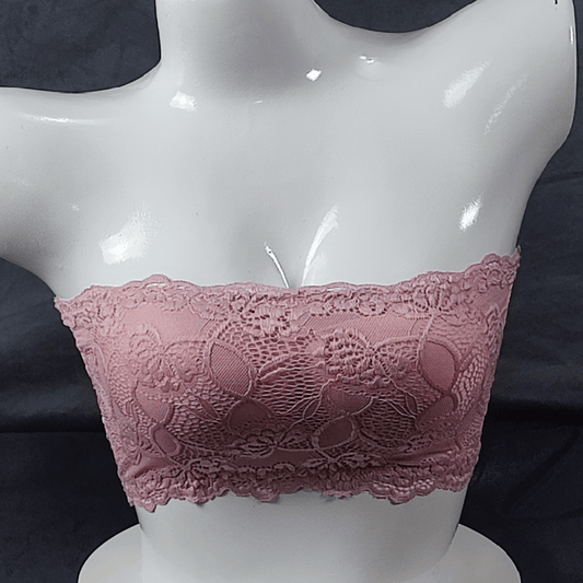 Ethereal Bloom Strapless Bra (Berry Frost) - Bra - ComfyBliss