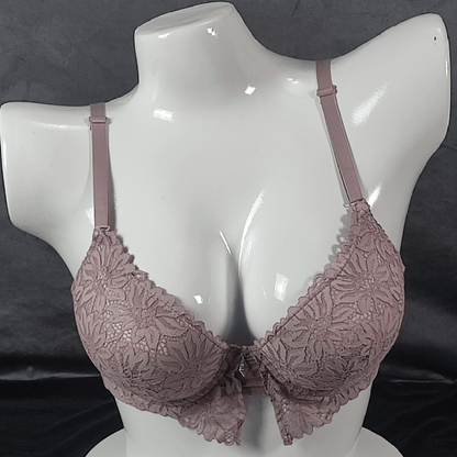 Floral Elegance Padded Bra (Lilac Heat) - Bra - ComfyBliss