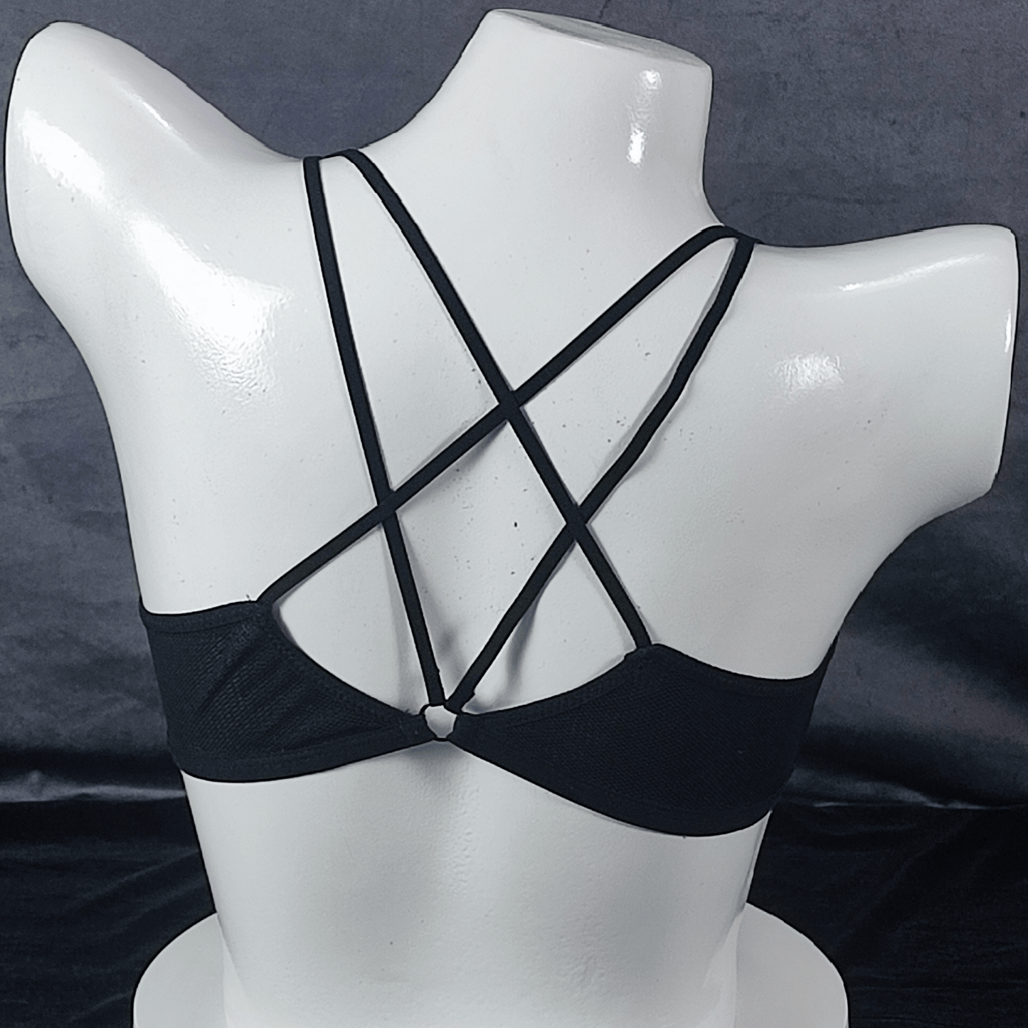 Front - Open Padded Bra (Blood Rose) - Bra - ComfyBliss