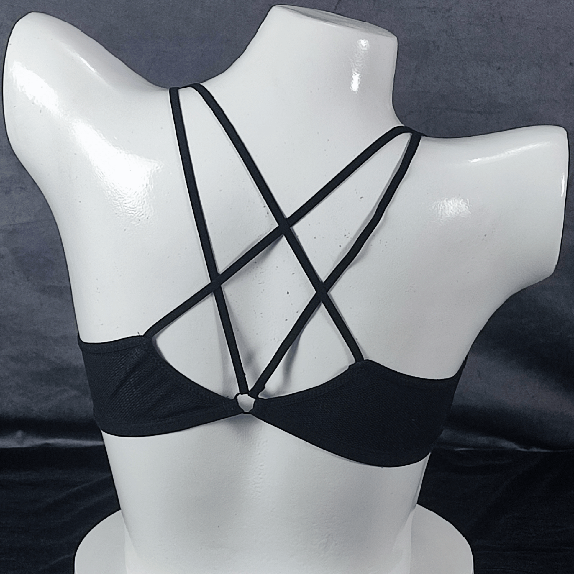 Front - Open Padded Bra (Blood Rose) - Bra - ComfyBliss