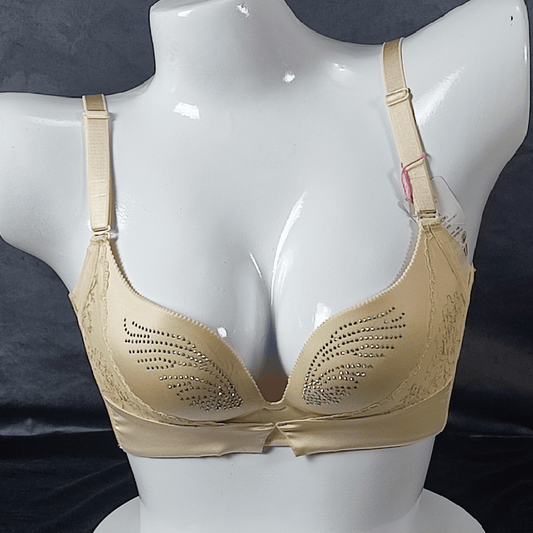 Glamour Shine Padded Bra (Seductive Smoke) - Bra - ComfyBliss