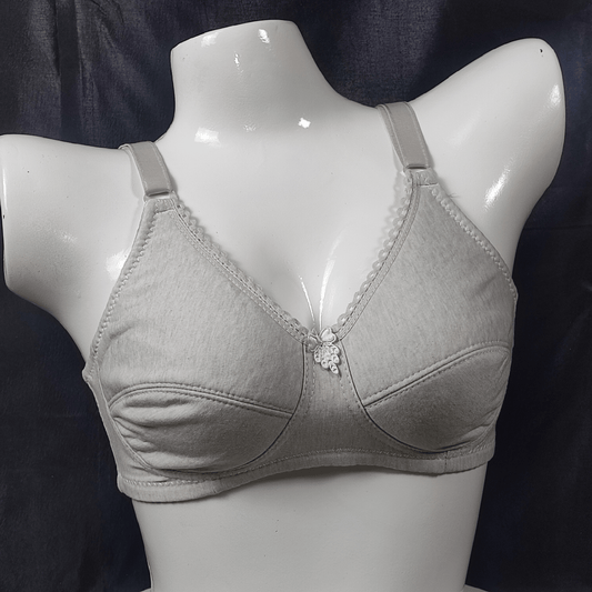 Hosiery Light Padded Bra (Midnight Steel) - Bra - ComfyBliss