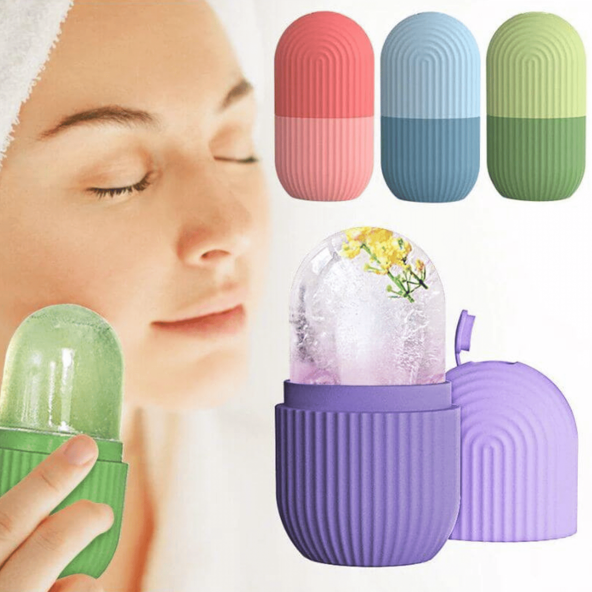 Ice Facial Roller – Instant Glow & Pore Tightening in One Swipe! - Accessories - ComfyBliss