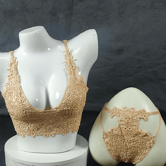 Lace Symphony Bralette Set (Seductive Sandstorm) - Bra - ComfyBliss