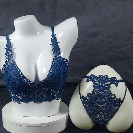 Lace Symphony Bralette Set (Velvet Dominance) - Bra - ComfyBliss