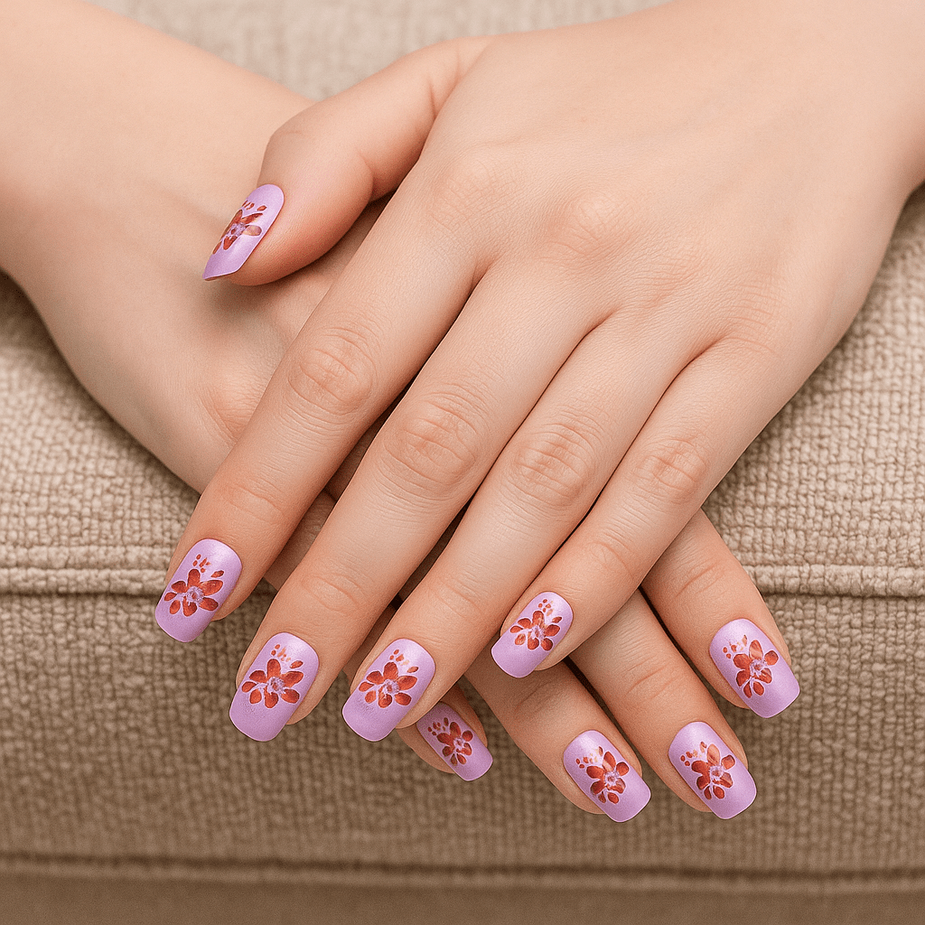 Lavender Bloom – Press - On Nail Set - Accessories - ComfyBliss