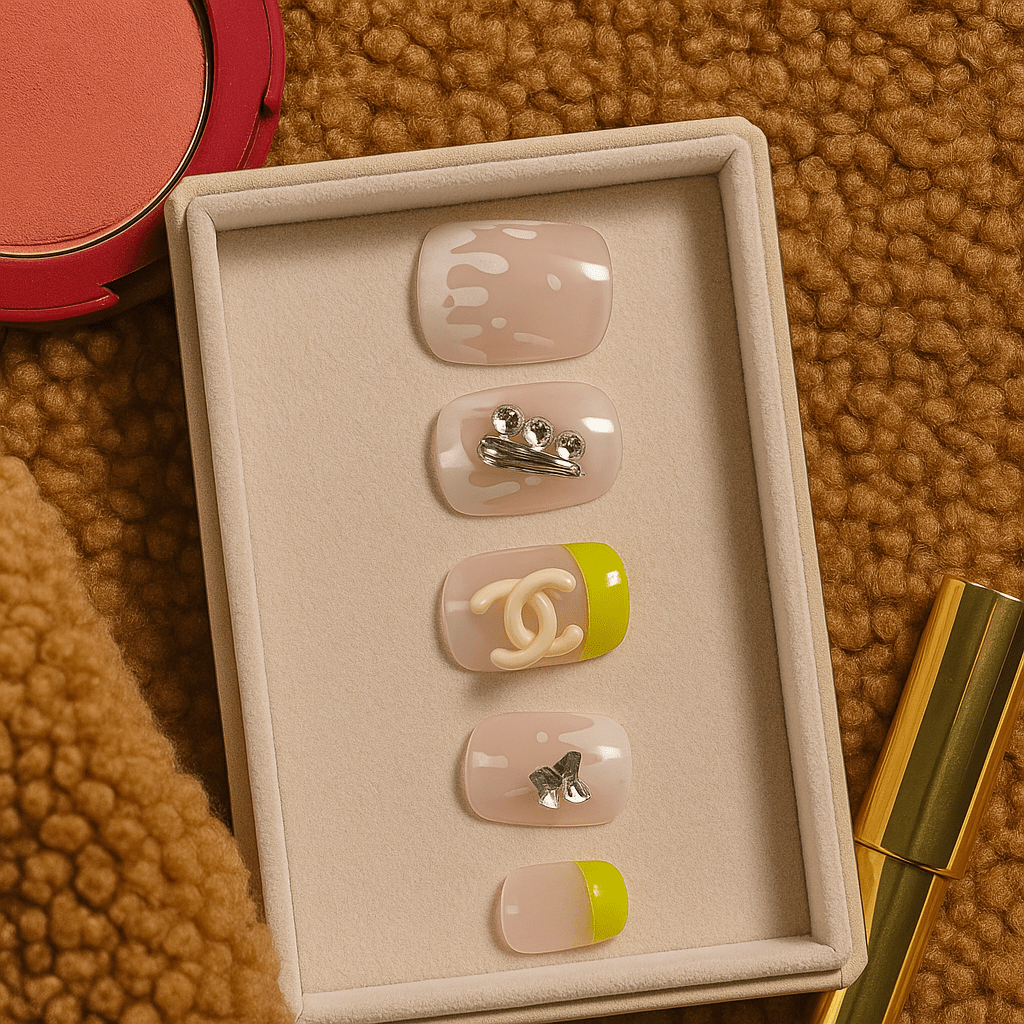 Lemon Pop Luxe – Press - On Nail Set - Accessories - ComfyBliss