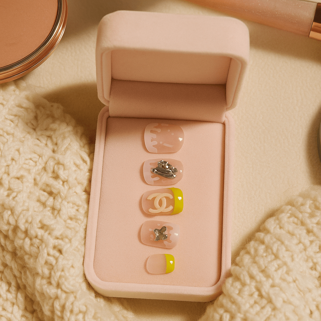 Lemon Pop Luxe – Press - On Nail Set - Accessories - ComfyBliss