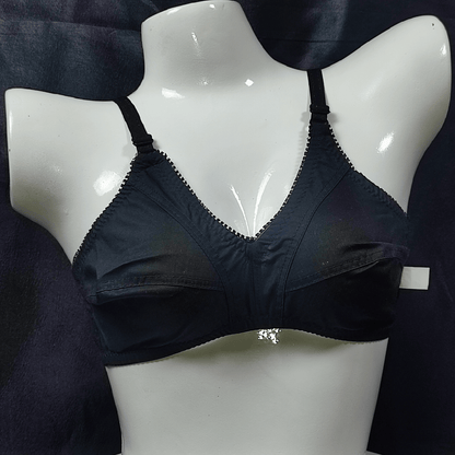 Light Lawn Cotton Bra (Midnight Temptation) - Bra - ComfyBliss