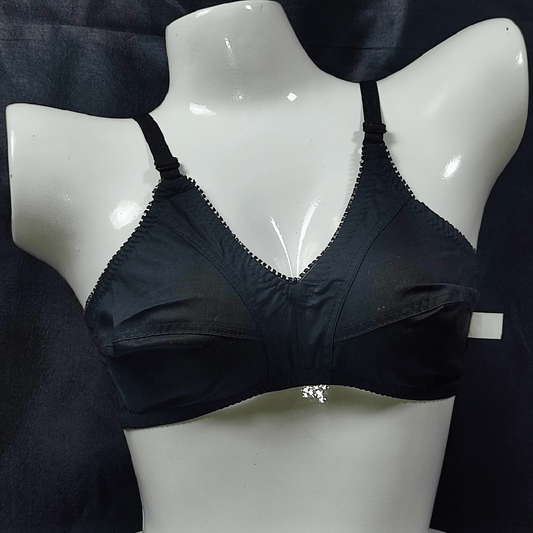 Light Lawn Cotton Bra (Midnight Temptation) - Bra - ComfyBliss