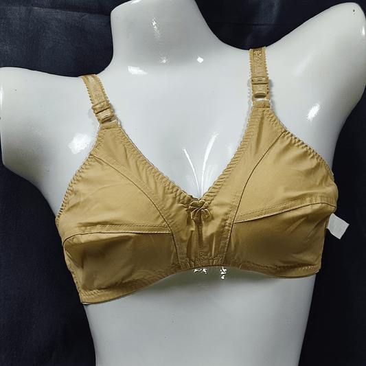 Light Lawn Cotton Bra (Seductive Sand) - Bra - ComfyBliss