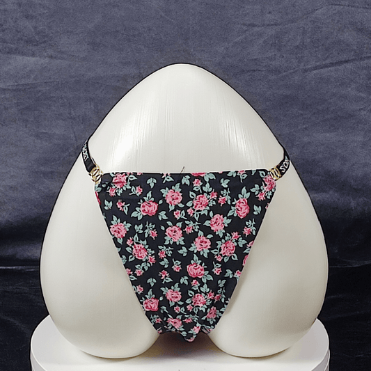 Love Secret Floral Thong (Obsidian Seduction) - G - Strings - ComfyBliss