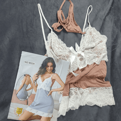 Luna Lace Nightdress - Camisoles & Shorts - ComfyBliss